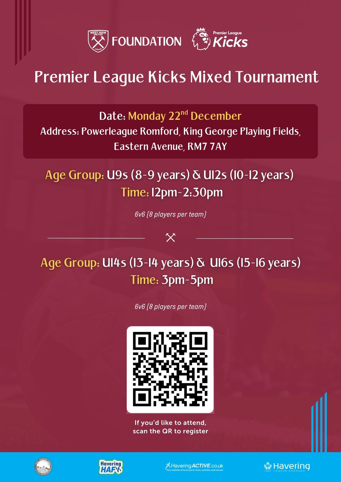 PL Kicks Mixed Tournament Flyer