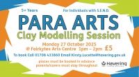 Para Arts Clay Modelling Session