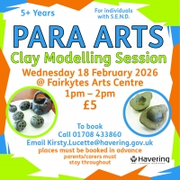 Para Arts Clay Modelling Session